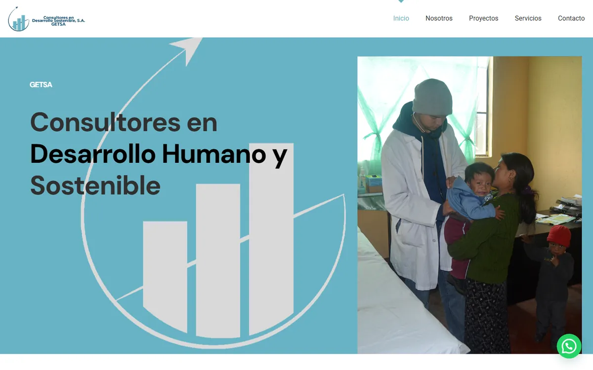 Sitio web de GETSA diseñado por Kreativo